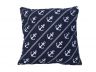 Decorative Blue Pillow with White Rope and Anchors Throw Pillow 16 - 1