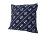 Decorative Blue Pillow with White Rope and Anchors Throw Pillow 16 - 2