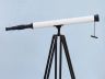Floor Standing Oil-Rubbed Bronze-White Leather with Black Stand Harbor Master Telescope 60 - 2