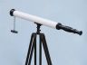 Floor Standing Oil-Rubbed Bronze-White Leather with Black Stand Harbor Master Telescope 60 - 3
