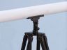 Floor Standing Oil-Rubbed Bronze-White Leather with Black Stand Harbor Master Telescope 60 - 4