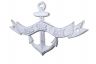 Whitewashed Cast Iron Seas the Day Anchor Sign 8  - 1