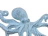 Rustic Dark Blue Whitewashed Cast Iron Octopus Hook 11 - 4