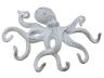 Rustic Whitewashed Cast Iron Octopus Hook 11 - 5