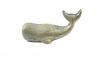 Antique Seaworn Bronze Cast Iron Whale Paperweight 5 - 1