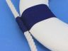 Classic White Decorative Lifering with Blue Bands 10 - 5