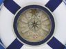 Classic White Decorative Lifering Clock with Blue Bands 18 - 6