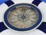 Classic White Decorative Lifering Clock with Blue Bands 18 - 3