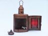 Antique Copper Port and Starboard Oil Lamp 12 - 8