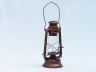 Antique Copper Hurricane Oil Lantern 19 - 1