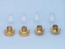 Solid Brass Table Oil Lamp 5 - Set of 4 - 1