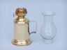 Solid Brass Tavern Oil Lamp 10  - 1