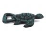 Seaworn Blue Cast Iron Turtle Bottle Opener 4.5 - 2