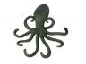 Antique Seaworn Bronze Cast Iron Wall Mounted Octopus Hooks 7 - 3