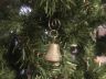Antique Bronze Cast Iron Bell Christmas Ornament 4  - 2