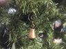 Antique Gold Cast Iron Bell Christmas Ornament 4  - 2