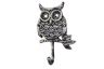 Rustic Silver Cast Iron Owl Hook 6 - 1