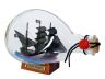 Captain Hooks Jolly Roger from Peter Pan Pirate Ship in a Glass Bottle 7 - 5