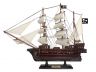 Wooden John Gows Revenge White Sails Pirate Ship Model 20 - 1