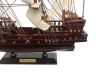 Wooden Captain Kidds Black Falcon White Sails Pirate Ship Model 20 - 5
