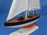 Wooden American Sailer Model Sailboat Decoration 17 - 3