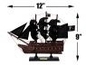 Wooden Blackbeards Queen Annes Revenge Black Sails Model Pirate Ship 12 - 9