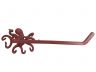 Rustic Red Cast Iron Octopus Toilet Paper Holder 11 - 1