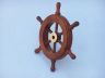 Deluxe Class Wood and Brass Decorative Ship Wheel 6 - 4