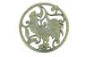 Antique Seaworn Bronze Cast Iron Rooster Trivet 8 - 3