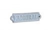 Whitewashed Cast Iron Admiral Sign 6 - 1