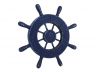 Rustic All Dark Blue Decorative Ship Wheel 9 - 4