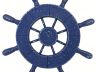 Rustic All Dark Blue Decorative Ship Wheel 9 - 1