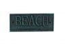 Seaworn Blue Cast Iron Beach Sign 9 - 5