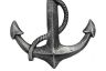 Antique Silver Cast Iron Anchor 17 - 4