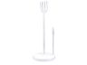 Whitewashed Cast Iron Fork and Spoon Kitchen Paper Towel Holder 15 - 1