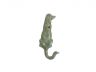 Antique Seaworn Bronze Cast Iron Dog Hook 6 - 1