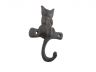 Cast Iron Cat on a Branch with Tail Decorative Metal Wall Hook 4 - 1
