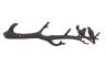 Rustic Copper Cast Iron Love Birds on a Tree Branch Decorative Metal Wall Hooks 19 - 1