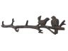 Rustic Copper Cast Iron Love Birds on a Tree Branch Decorative Metal Wall Hooks 19 - 2