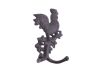 Cast Iron Rooster on a Branch Decorative Metal Wall Hook 9 - 1