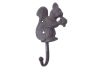 Cast Iron Squirrel with Acorn Decorative Metal Wall Hook 7 - 2