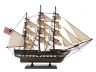 Wooden Rustic USS Constitution Tall Model Ship 24 - 1