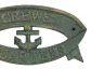 Antique Seaworn Bronze Cast Iron Crews Quarters Sign 8 - 3