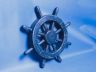 Rustic All Dark Blue Decorative Ship Wheel 12 - 3