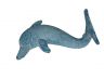 Light Blue Whitewashed Cast Iron Dolphin Hook 7 - 1