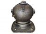 Antique Gold Cast Iron Decorative Divers Helmet 9 - 1