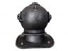 Antique Silver Cast Iron Decorative Divers Helmet 9 - 1