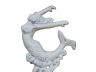 Whitewashed Cast Iron Mermaid Key Hook 6 - 3