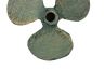 Antique Seaworn Bronze Cast Iron Propeller Paperweight 4 - 4