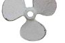 Whitewashed Cast Iron Propeller Paperweight 4 - 4